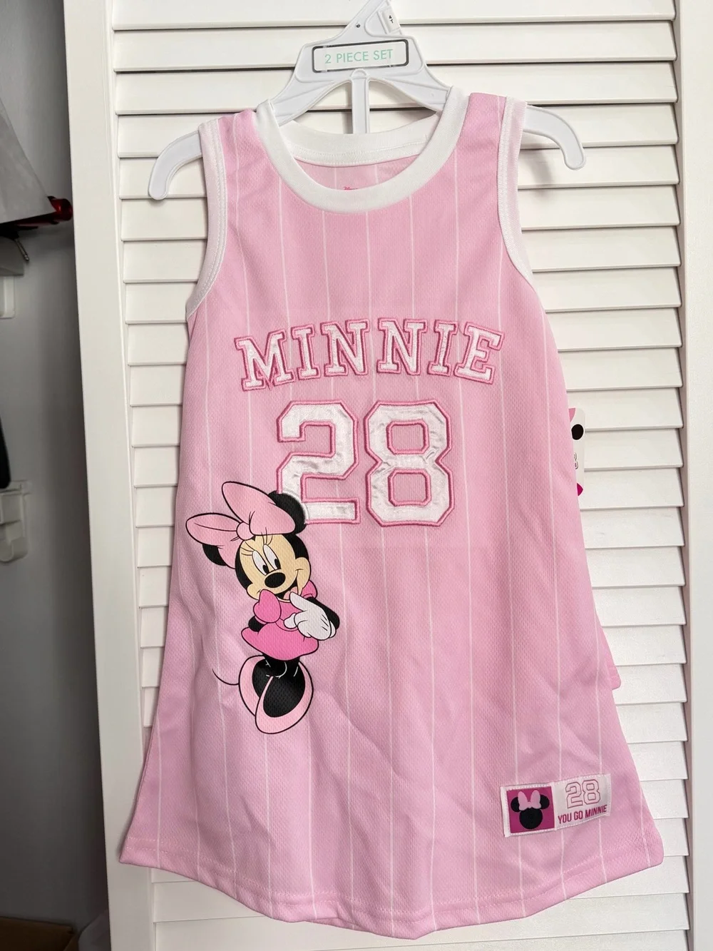 Disney Minnie Mouse 2-Piece Jersey Dress and Shorts Set Size 4